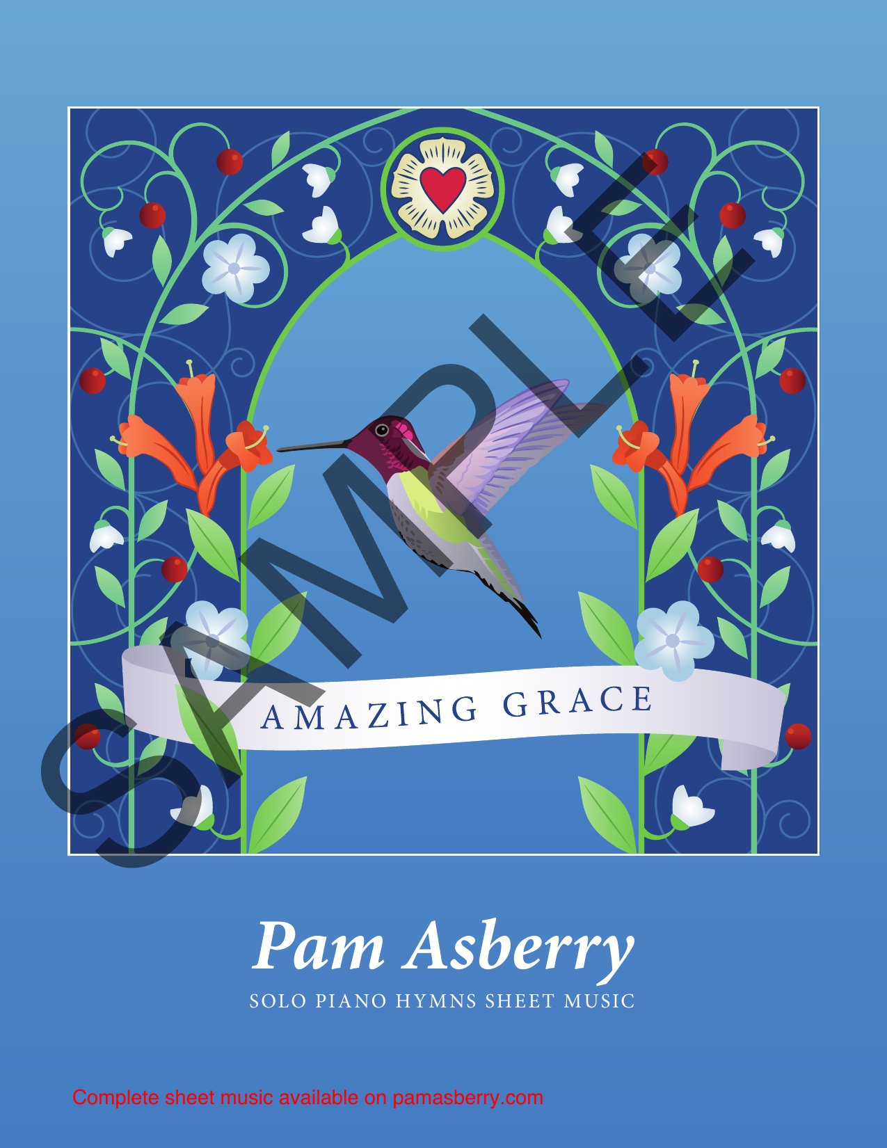 Amazing Grace Solo Piano Sheet Music (Downloadable) sample page 1