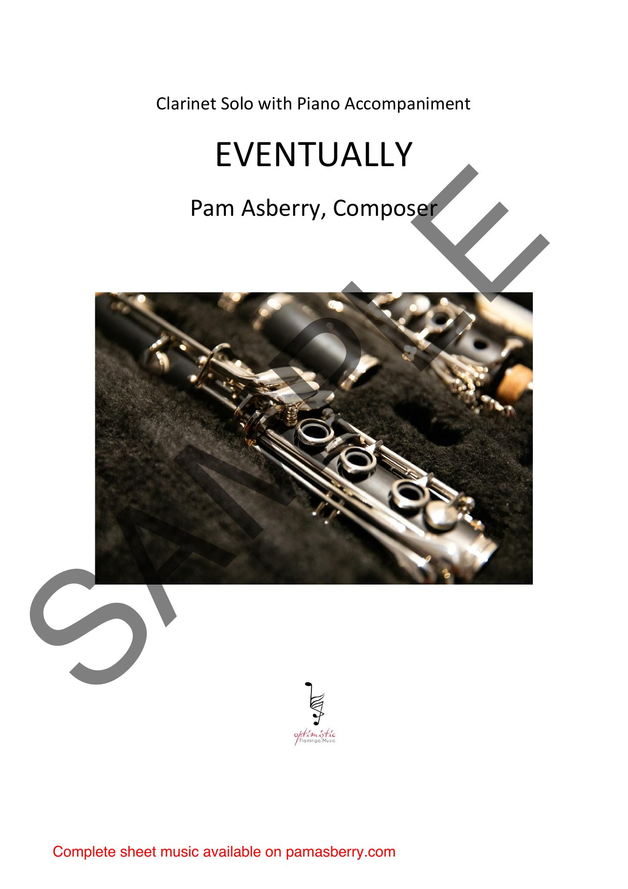 Eventually (Clarinet Solo with Piano Accompaniment) sample page 1