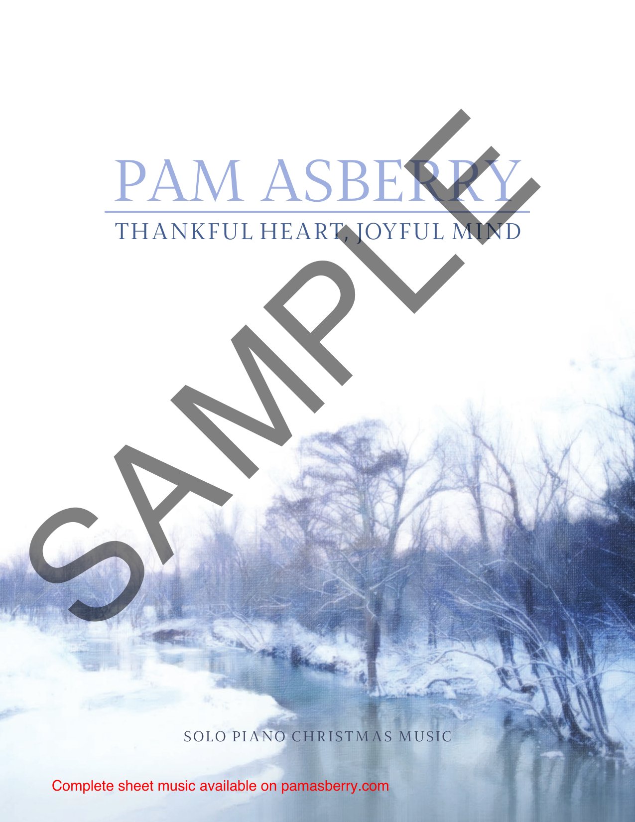 Thankful Heart, Joyful Mind Solo Piano Sheet Music (Downloadable) sample page 1