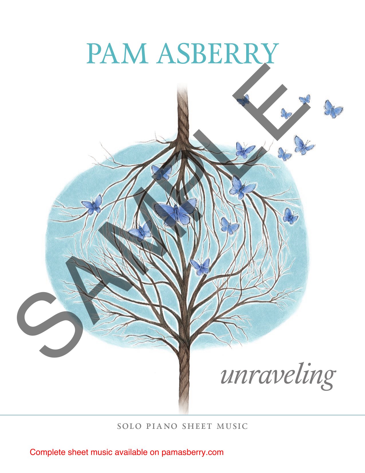 Unraveling: Solo Piano Sheet Music (Downloadable) sample page 1